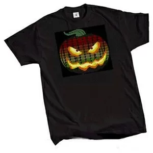 Подарок на Halloween,  футболка с эквалайзером,  светящаяся тыква,  подар