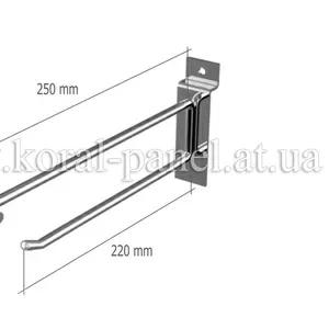 GD1007 Крючок с держателем под ценник 250 220мм - 06