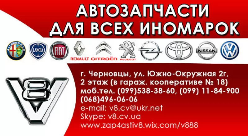 Автозапчасти Fiat,  Peugeout,  Citroen,  Renault от А до Я