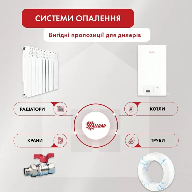 Продам ОПТОМ радиаторы и котлы отопления  2